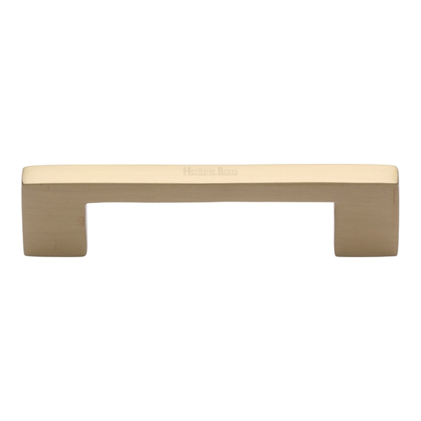 C0337 96-SB • 096 x 116 x 30mm • Satin Brass • Heritage Brass Metro Cabinet Pull Handle